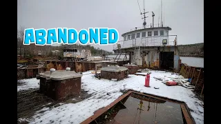 Exploring an Abandoned & Decaying Fishing Vessel (ABANDONED BOATS AT SEA!)