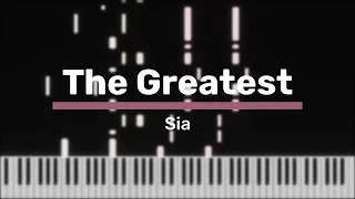 The Greatest - Sia [Piano Tutorial]