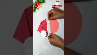 Santa Greeting card 🎅 Merry Christmas Card #shorts #shortvideo #christmascard