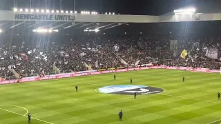 NEWCASTLE V SOUTHAMPTON | ASHBY & GORDON INTRODUCED ON THE PITCH | THE ATMOSPHERE #NUFC