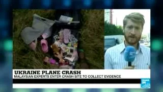 Ukraine Plane Crash - Evidence collected from cash site