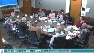Lane County Budget Committee Meeting: May 14, 2024