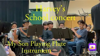 My Sons school concert,playing Flute Instruments.. May 30,2024