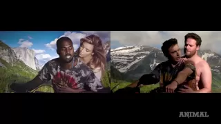 James Franco and Seth Rogen Do Kanye West's Bound 2: See it Side by Side