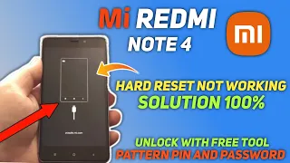 Redmi Note 4 Hard Reset Not Working Solution | How to Hard Reset Redmi Note 4 | With Free Tool 100%