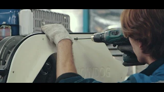 Производство Snowdog с двигателем Yamaha
