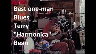 Terry "Harmonica" Bean blues, 2022 Juke Joint Festival, Clarksdale, Mississippi