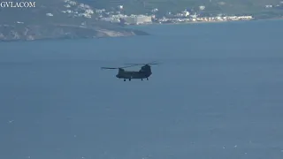 Hellenic Army Aviation CH-47D Chinook over Syros