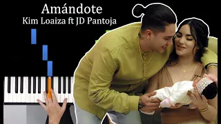 Kim Loaiza - Amándote - ft JD Pantoja  PIANO TUTORIAL Video Oficial