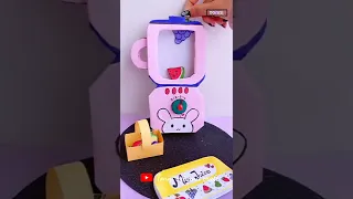 Cute blender machine for juice 🧃🥤 {coming soon}  #shorts #tonniartandcraft #youtubeshorts #art #00