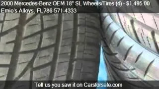 2009 Mercedes-Benz OEM 18" SL Wheels/Tires (4) - for sale in Miami Fl 33054