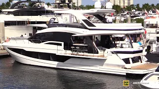 2022 Galeon 640 Fly Luxury Yacht - Walkaround Tour - 2021 Fort Lauderdale Boat Show