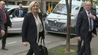 Présidentielle 2022: Marine Le Pen arrive à son QG à Paris | AFP Images