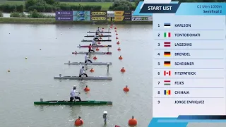 C1 Men's 1000m Semi Final 2 / 2024 Canoe-Kayak Sprint European Paris Olympic Qualifier Szeged