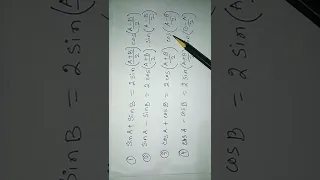 Trick for Trigonometry formula#Sums and product#SinA+SinB ; Cos A+CosB#MINDofMATH