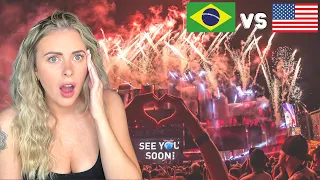 AMERICAN REACTS TO BRAZILIAN FANS VS GRINGOS/ INTERNATIONAL COUPLE 🇧🇷🇺🇸