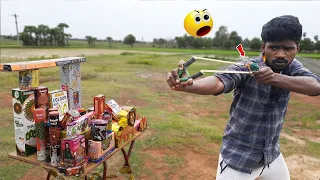 Diwali Crackers|Testing 10k Worth Sivakasi Crackers |Craziest Method😇| Mr.Village Vaathi