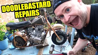 Minibike Tire Replacement - 350Z Update - DoodleBastard Engine Swap - 22