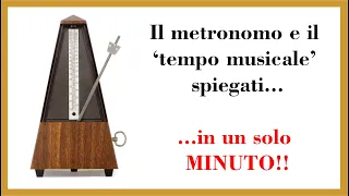 Il metronomo e il 'tempo musicale' spiegati... in un solo MINUTO!!