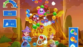 Bubble Witch 2 Saga Level 2839 with no booster & 3 bubbles left