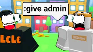 i got ADMIN commands in Pet Sim 99...