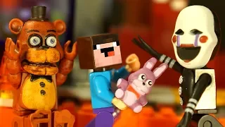 ФНАФ Лего Пять Ночей с Фредди и Лего НУБик Майнкрафт - Lego FNAF Minecraft