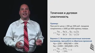 3.2.2. Точечная и дуговая эластичность