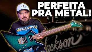 A incrível GROVER JACKSON KELLY KE3 GRAVURE - GUITARRA TOP e com um BAITA TIMBRE!