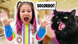 SOCORROOO MINHA GATA TÁ POSSUÍDA😱!! | YU e FAMÍLIA