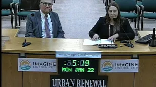 2018-01-22 - Urban Renewal Agency - Regular Meeting - Lincoln City, OR