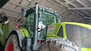 Запуск трактора Claas axion 940 после морозов