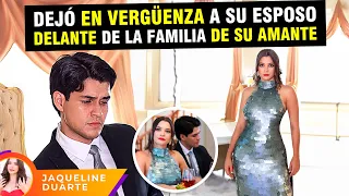 Dejó en vergüenza a su esposo delante de la familia de su amante.