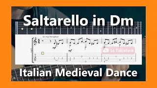 Saltarello in Dm - Medieval Italian Dance - Guitar Tab