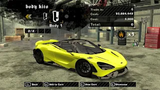 McLaren 765LT - Customization JUNKMAN | Need For Speed Most Wanted 2005 | SHOHAN | 2160p