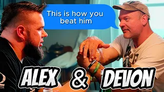 Devon & Alex - Wisdom of Armwrestling #alexkurdecha #armwrestling #devonlarratt