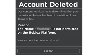 Roblox Is BANNING EVERYONE With This Name...