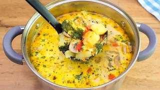 Eat day and night. I cook this vegetable soup 3 times a week. 🔝 3 delicious and healthy soups.