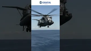 Super Stallion CH-53E ship landing #helicopter #navy #shorts