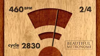 460 BPM 2/4 Wood Metronome HD