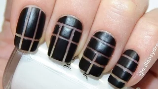 Дизайн ногтей Негативное пространство / Matte Negative Space Nail Art