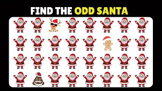 15 puzzles for GENIUS | Find the ODD One Out | CHRISTMAS EDITION 🔍 #emoji #emojichallenge