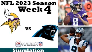 Madden 24 Simulation: Week 4 NFL Faceoff - Minnesota Vikings vs. Carolina Panthers!