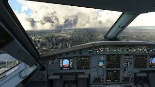 Airbus A320neo London City to New York (JFK)  | Microsoft Flight Simulator | Realistic Graphics - 4K