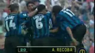 Recoba  debut for Inter (31 - 8 - 1997)