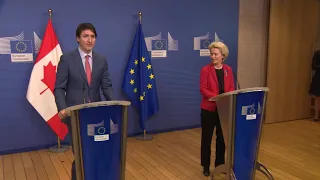 PM Trudeau meets with European Commission President Ursula von der Leyen in Brussels–March 23, 2022