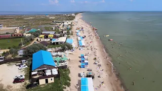 Веселовка и пляж с дрона (район Тамани)