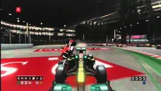 F1 2010 Glitch Driving with car ontop