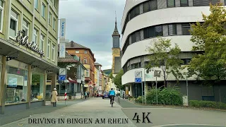 Driving in Bingen am Rhein - 4K UHD Video - Driving Tour