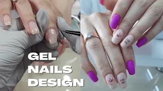 Hard Gel Polish Application | Nails Design | Step-by-step Tutorial