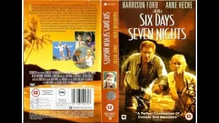Original VHS Opening and Closing to Six Days and Seven Nights UK VHS Tape